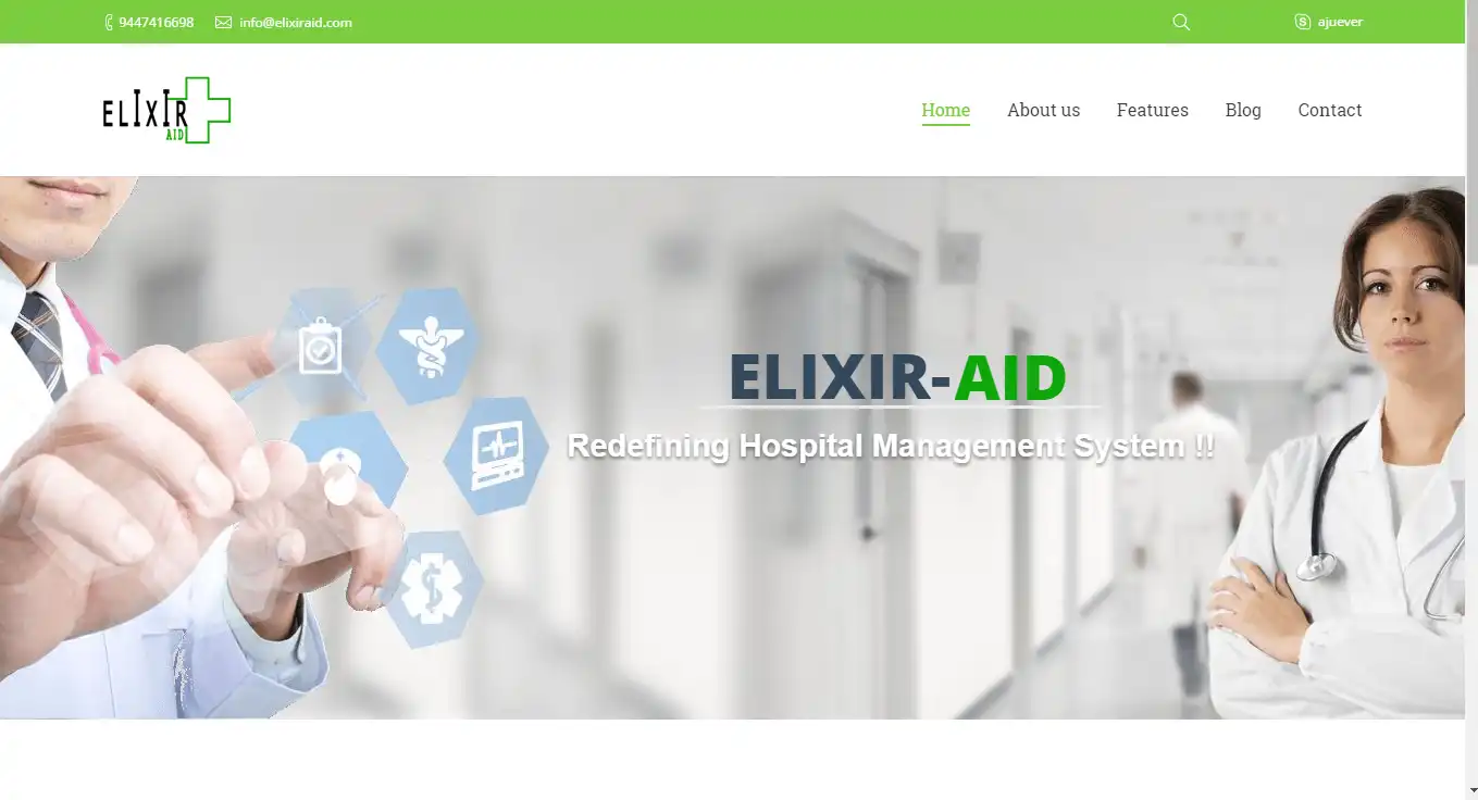 Download web tool or web app Elixir Aid Hospital Management Software