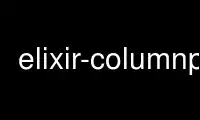 Run elixir-columnp in OnWorks free hosting provider over Ubuntu Online, Fedora Online, Windows online emulator or MAC OS online emulator