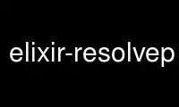 Run elixir-resolvep in OnWorks free hosting provider over Ubuntu Online, Fedora Online, Windows online emulator or MAC OS online emulator