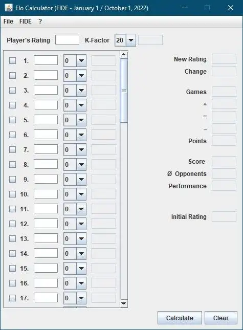 ดาวน์โหลดเครื่องมือเว็บหรือเว็บแอป EloCalculator