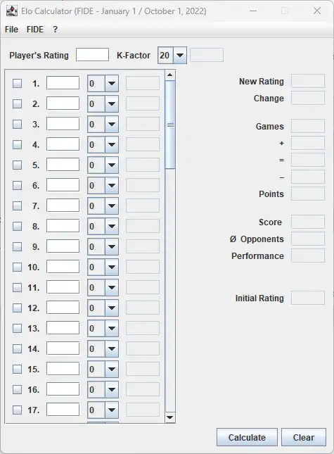 ดาวน์โหลดเครื่องมือเว็บหรือเว็บแอป EloCalculator