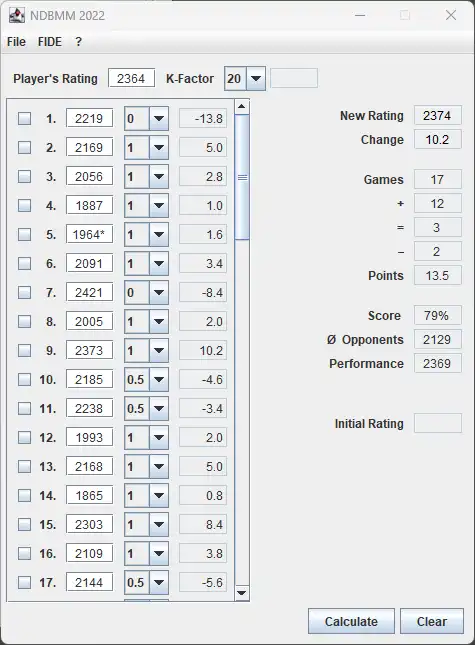 Download web tool or web app EloCalculator