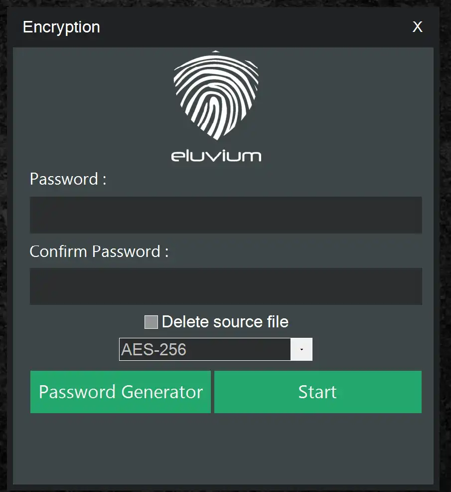Download web tool or web app Eluvium Data Encryption Software