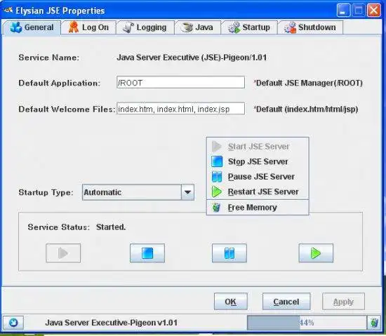 Download web tool or web app Elysian Java Server Executive