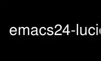 Execute o emacs24-lucid no provedor de hospedagem gratuita OnWorks no Ubuntu Online, Fedora Online, emulador online do Windows ou emulador online do MAC OS