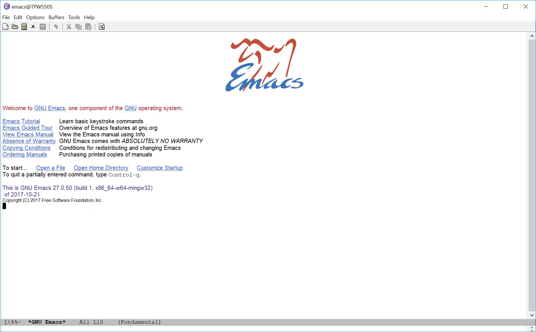 Download web tool or web app Emacs for w64