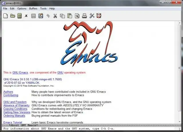 Download web tool or web app Emacs for w64