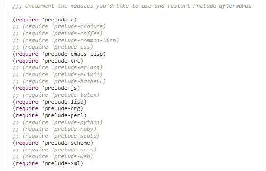 Web aracını veya web uygulamasını indirin Emacs Prelude