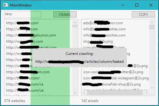 قم بتنزيل أداة الويب أو تطبيق الويب Email Crawler بواسطة TJ