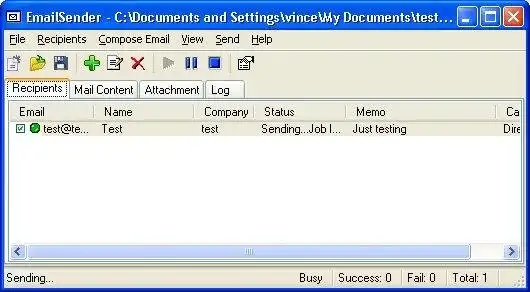 Download web tool or web app EmailSender