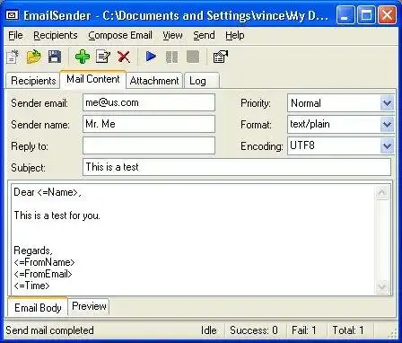 Download web tool or web app EmailSender