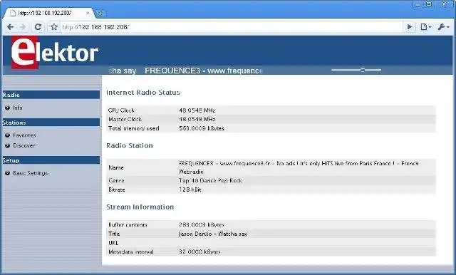 Download web tool or web app Embedded Web Radio