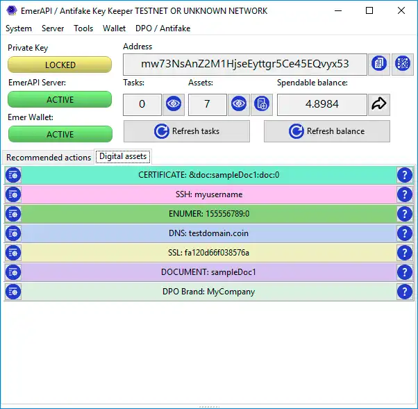 Télécharger l'outil Web ou l'application Web EmerAPI KeyKeeper