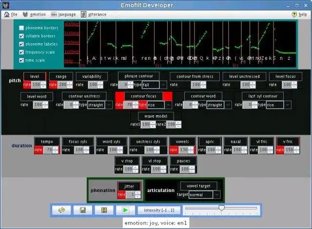 Download web tool or web app emofilt - emotional speech synthesis