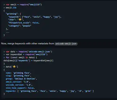 Download web tool or web app emojilib