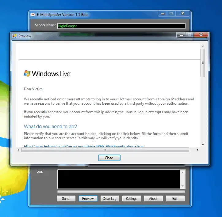 Download web tool or web app EMS - E-mail Spoofer