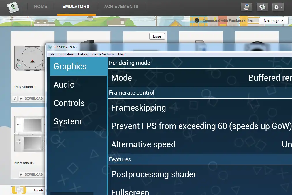 Download web tool or web app Emulatorx to run in Windows online over Linux online