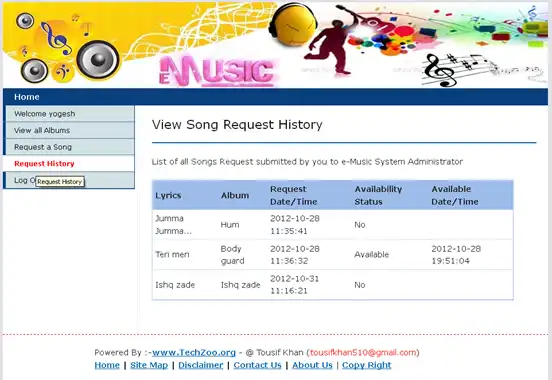 Mag-download ng web tool o web app na e-Music library