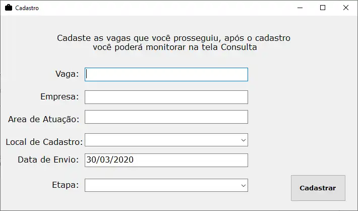 Download web tool or web app Encontre um Trampo