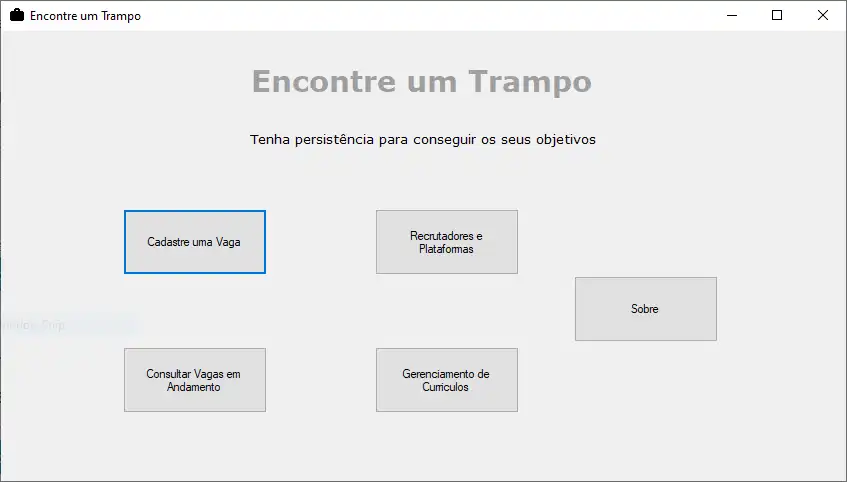 Download web tool or web app Encontre um Trampo