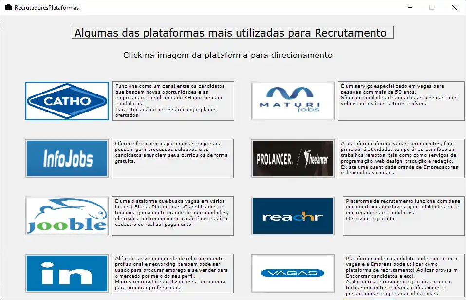 Baixe a ferramenta ou aplicativo da web Encontre um Trampo