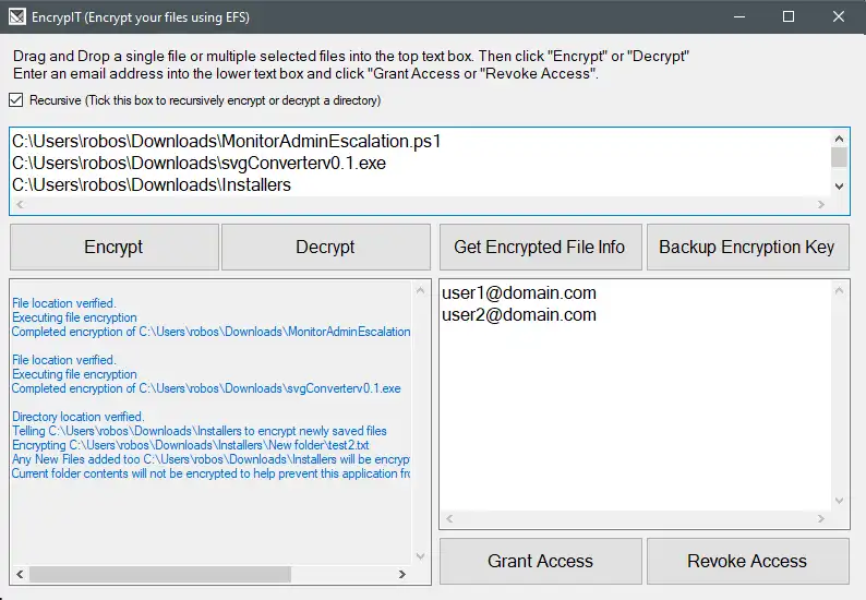 Download webtool of webapp EncrypIT