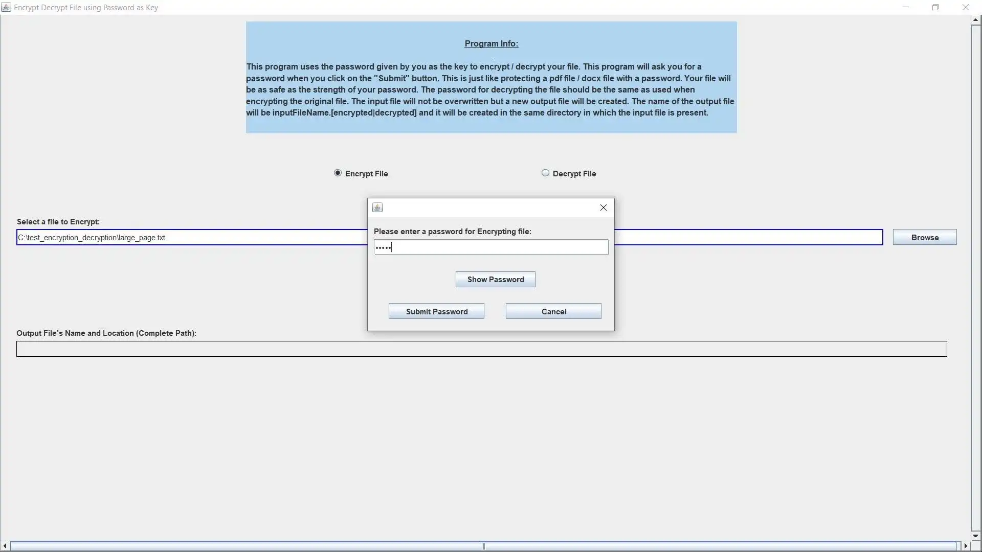 Descargar herramienta web o aplicación web Cifrar Descifrar archivo usando contraseña