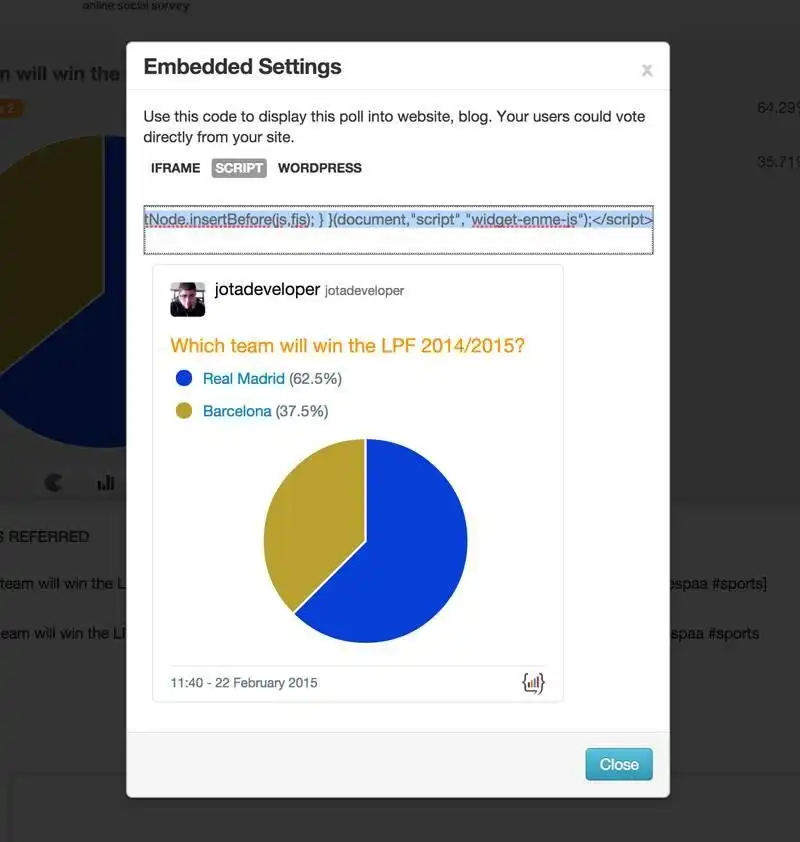 Unduh alat web atau alat survei web encuestame aplikasi web