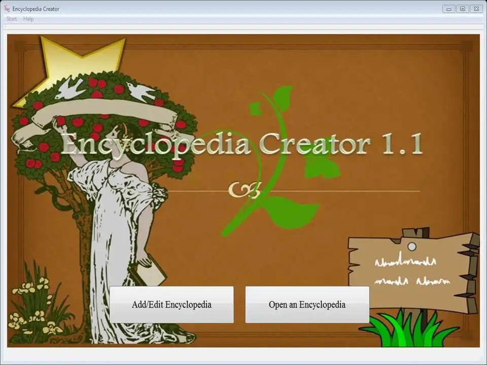 Laden Sie das Webtool oder die Web-App Encyclopedia Creator herunter