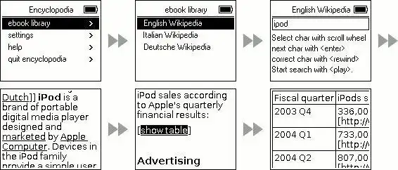 下载网络工具或网络应用程序百科全书 - iPod 上的百科全书