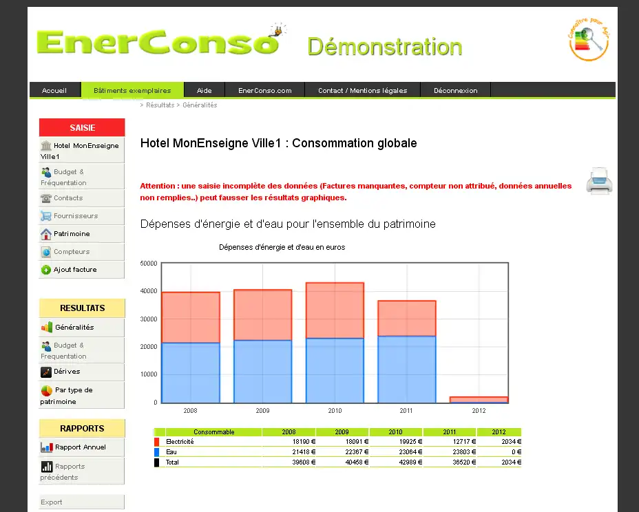 Descărcați instrumentul web sau aplicația web EnerConso