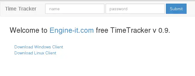 Mag-download ng web tool o web app Engine-IT Free TimeTracker