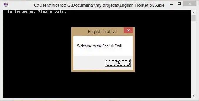 ดาวน์โหลดเครื่องมือเว็บหรือเว็บแอป English Troll App เพื่อทำงานใน Windows ออนไลน์ผ่าน Linux ออนไลน์