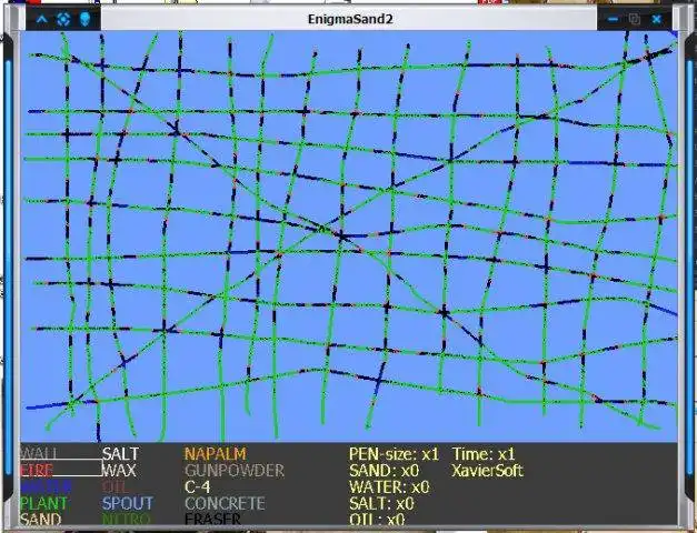 Téléchargez l'outil Web ou l'application Web EnigmaSand - Falling Sand Game Variation pour fonctionner sous Windows en ligne sur Linux en ligne