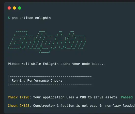 Web ツールまたは Web アプリ Enlightn をダウンロード