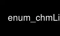 Run enum_chmLib in OnWorks free hosting provider over Ubuntu Online, Fedora Online, Windows online emulator or MAC OS online emulator