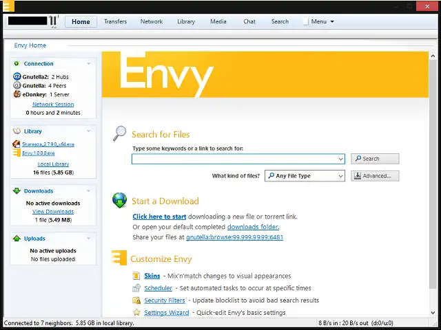 Загрузите веб-инструмент или веб-приложение Envy