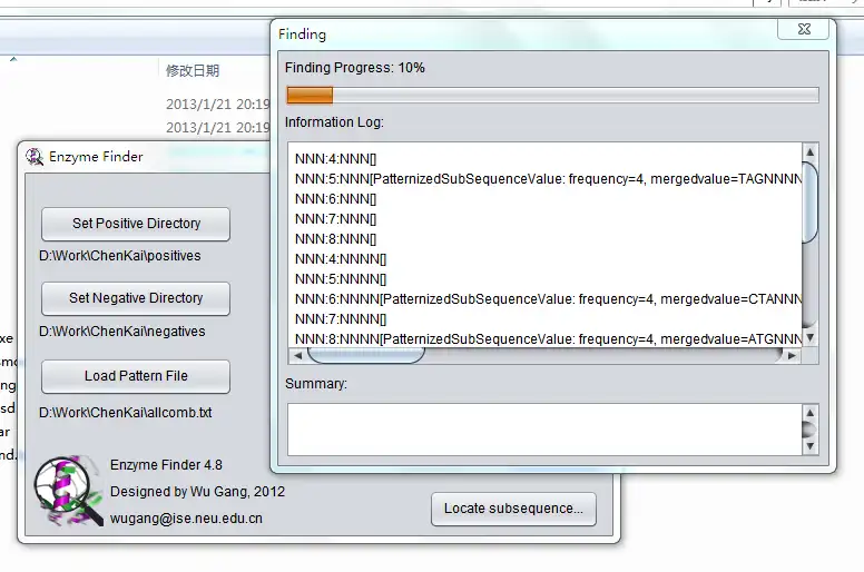 Download web tool or web app EnzymeFinder to run in Windows online over Linux online