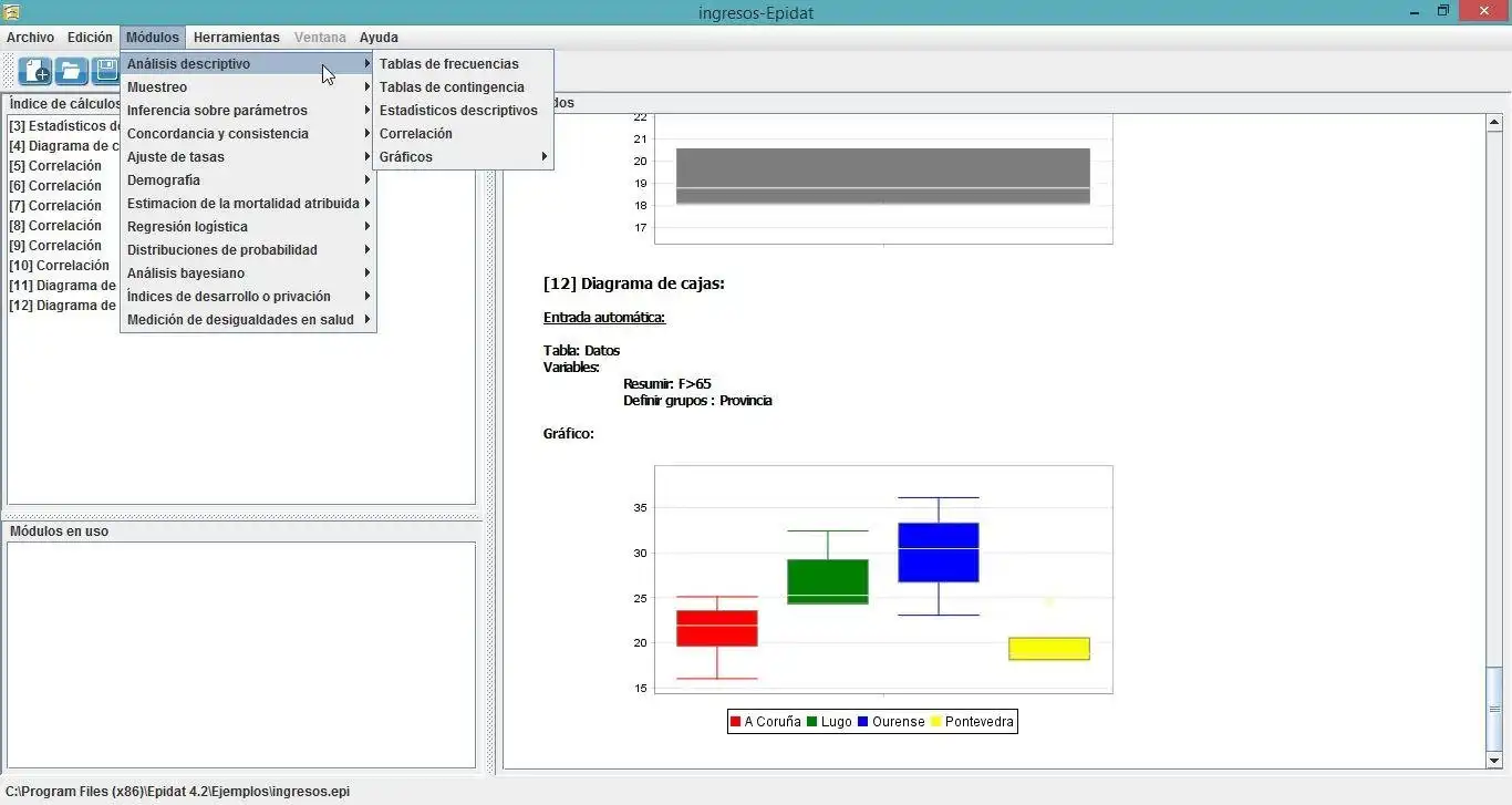 Download webtool of webapp Epidat