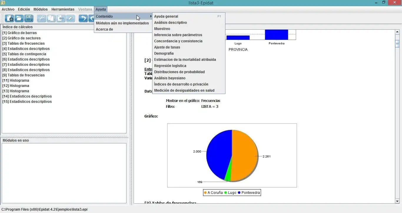 Descargue la herramienta web o la aplicación web Epidat