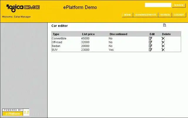 Download web tool or web app ePlatform