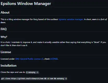 Download web tool or web app Epsilons Window Manager