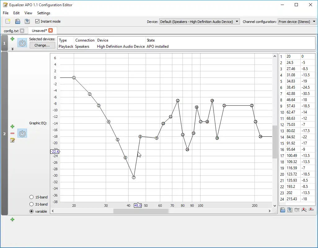 Download web tool or web app Equalizer APO