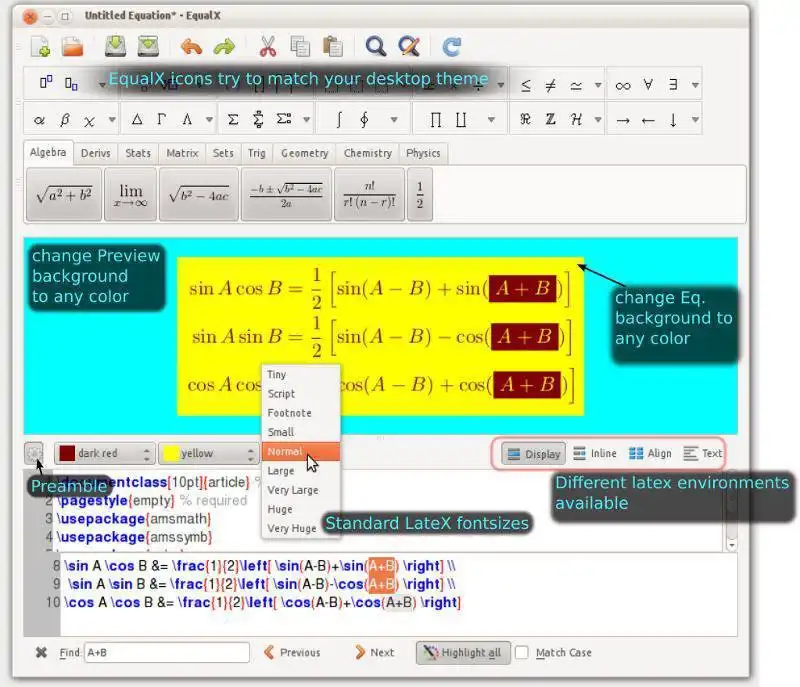 ดาวน์โหลดเครื่องมือเว็บหรือเว็บแอป EqualX เพื่อทำงานใน Linux ออนไลน์