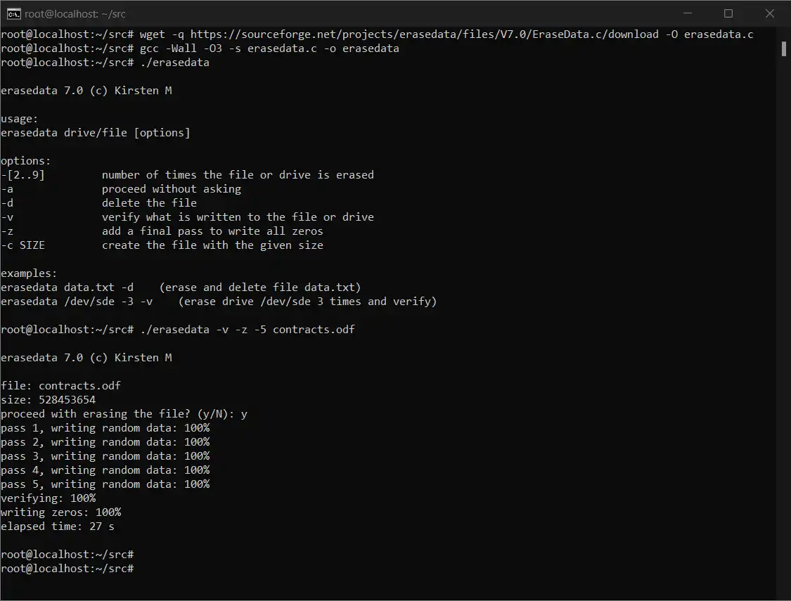 Download web tool or web app EraseData