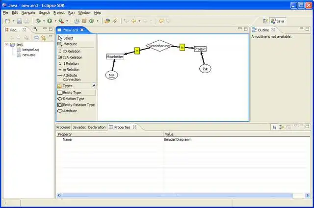 Téléchargez l'outil Web ou l'application Web Éditeur de diagramme ER pour Eclipse