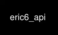 Run eric6_api in OnWorks free hosting provider over Ubuntu Online, Fedora Online, Windows online emulator or MAC OS online emulator