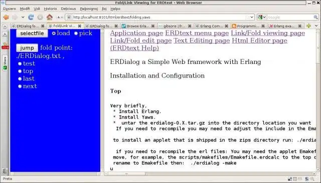 Download web tool or web app Erlang Dialog Project
