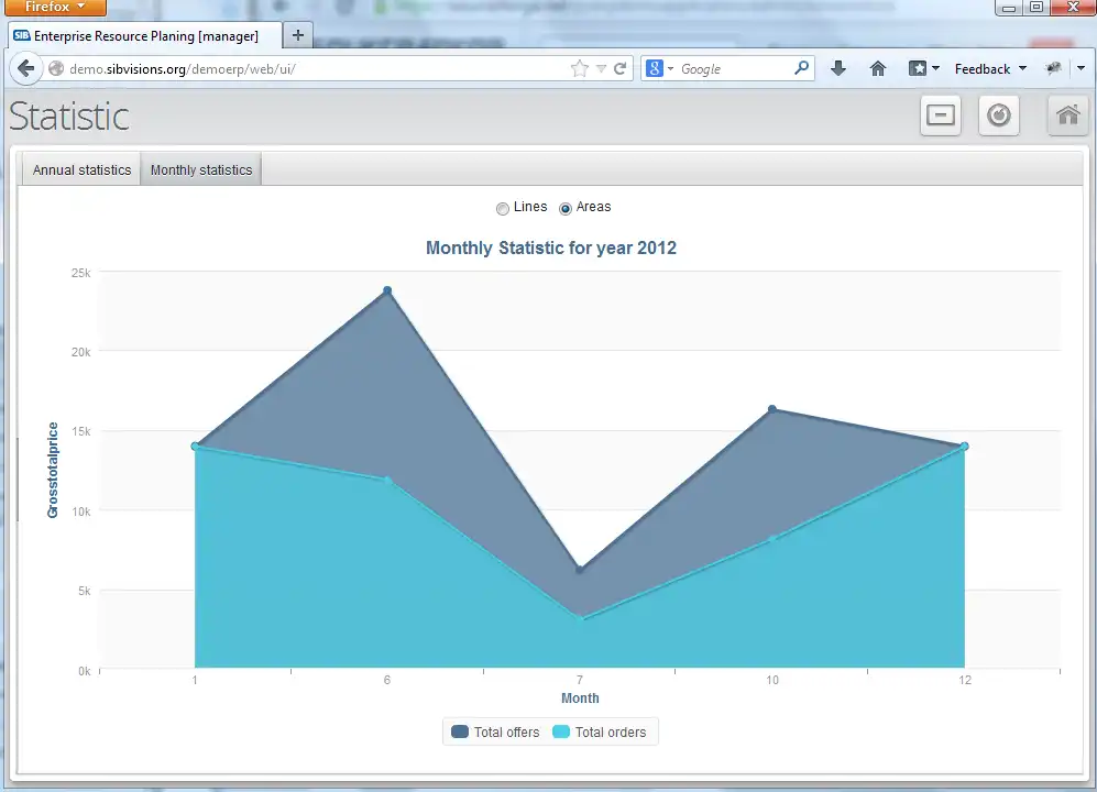 Download webtool of webapp ERP-demoapplicatie