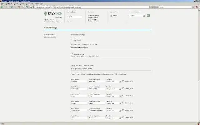 Unduh alat web atau aplikasi web ERYX XCM